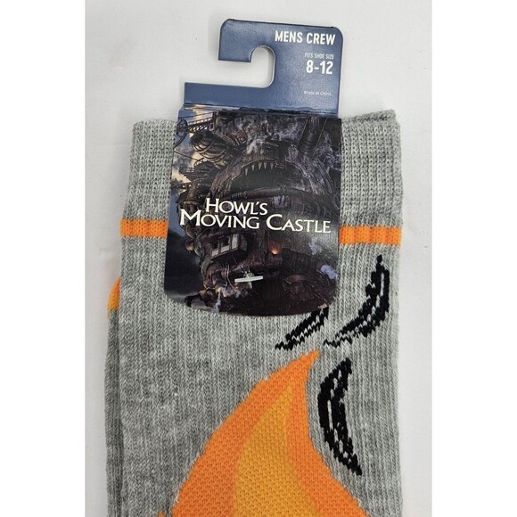 Studio Ghibli Howl's Moving Castle Mens Crew Socks size 8-12 - Picture 2 of 4